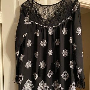 Black and white dress